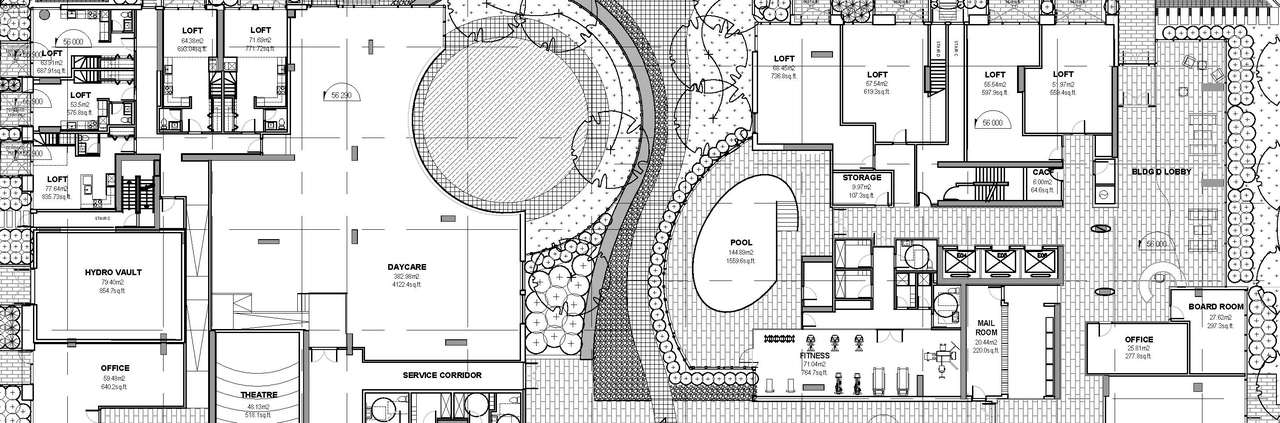 Construction site plan for project from page 20 of the file '2020-06-04 - Design Brief - D07-12-20-0074'