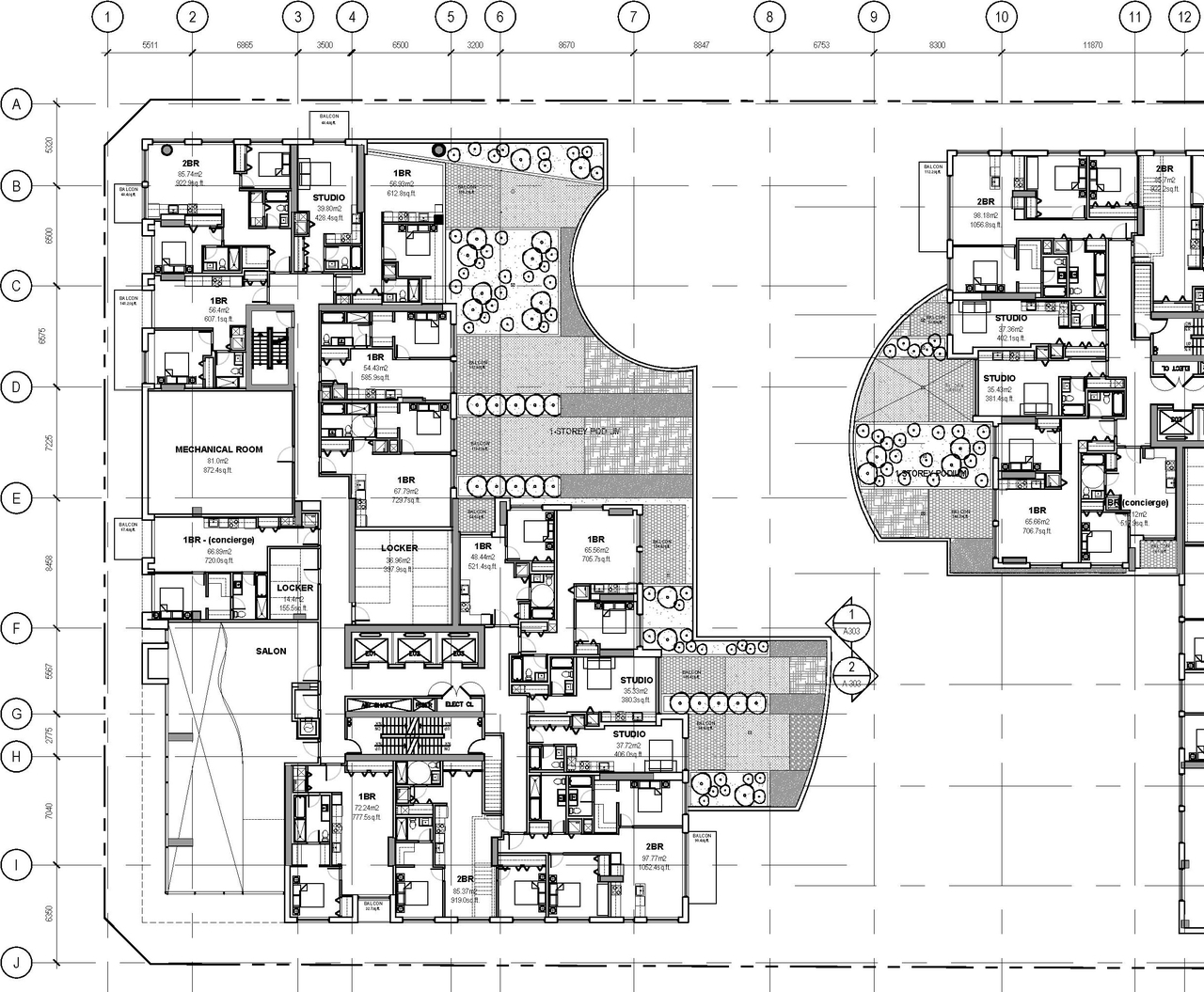Floor plan for project from page 21 of the file '2020-06-04 - Design Brief - D07-12-20-0074'
