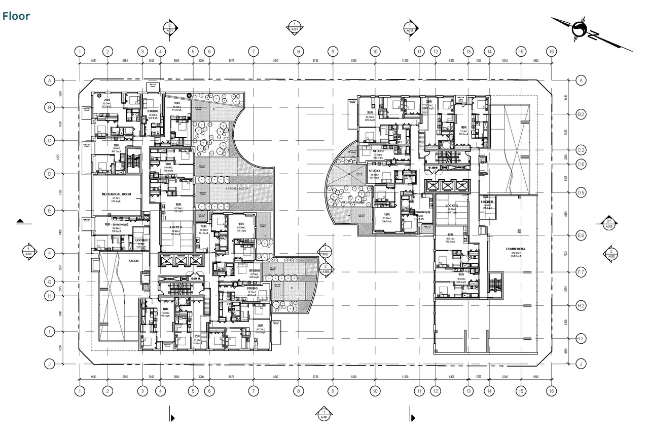 Floor plan for project from page 21 of the file '2020-06-04 - Design Brief - D07-12-20-0074'