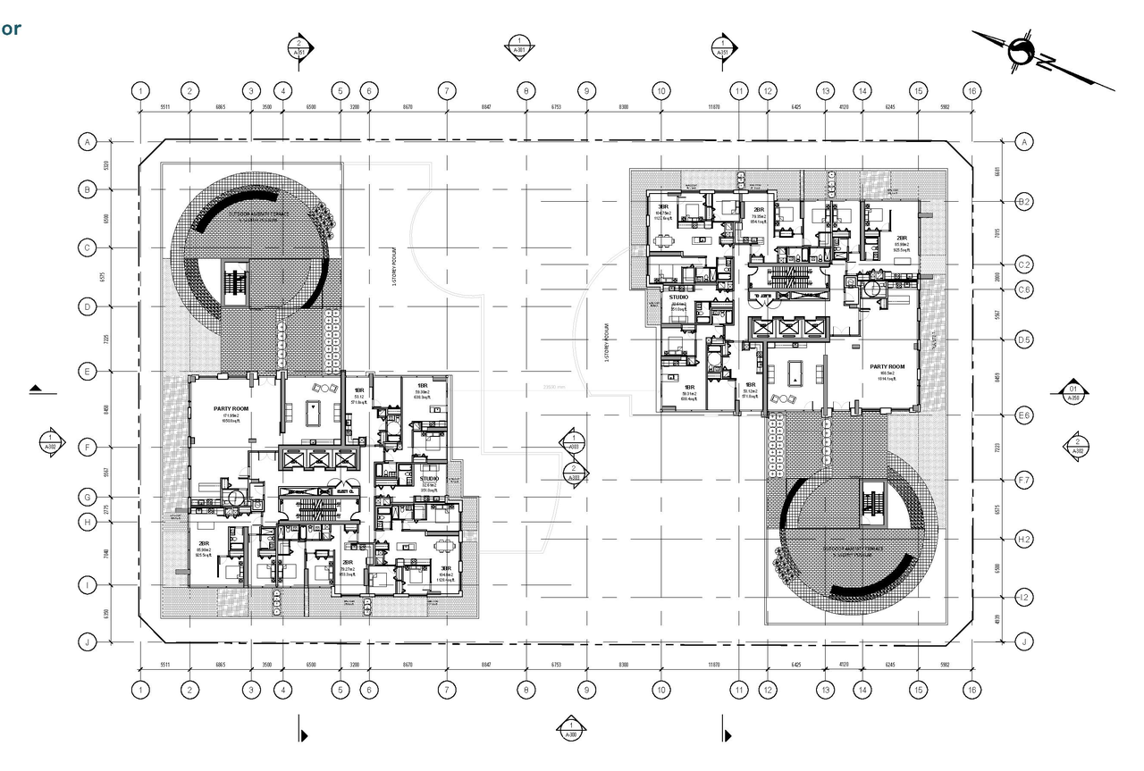 Floor plan for project from page 22 of the file '2020-06-04 - Design Brief - D07-12-20-0074'