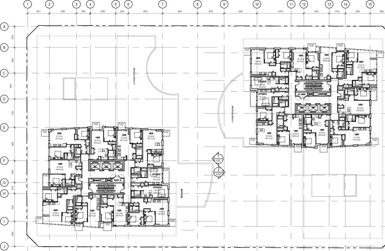 Floor plan for project from page 23 of the file '2020-06-04 - Design Brief - D07-12-20-0074'