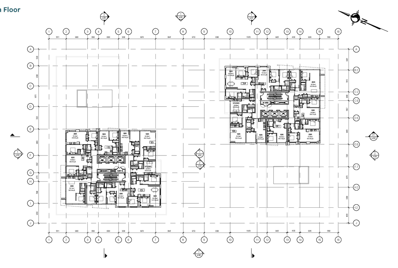 Floor plan for project from page 24 of the file '2020-06-04 - Design Brief - D07-12-20-0074'