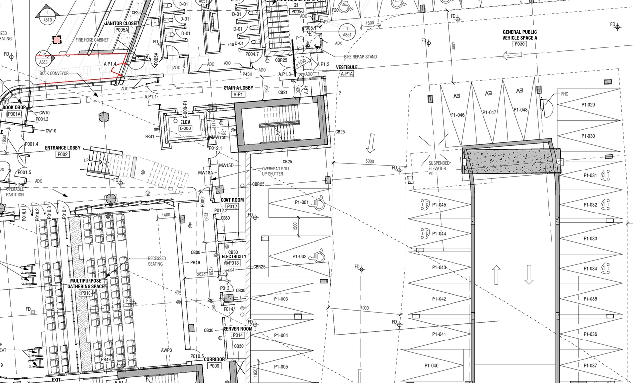 Construction site plan for project from page 2 of the file '2020-11-26 - 2nd submisision - Floor Plans and Elevations - D07-12-20-0077'