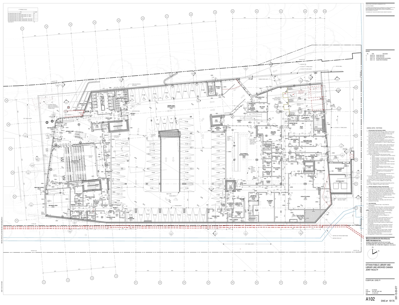 Floor plan for project from page 2 of the file '2020-11-26 - 2nd submisision - Floor Plans and Elevations - D07-12-20-0077'