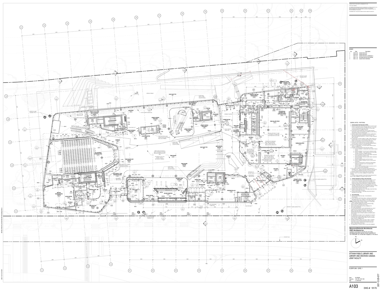 Floor plan for project from page 3 of the file '2020-11-26 - 2nd submisision - Floor Plans and Elevations - D07-12-20-0077'