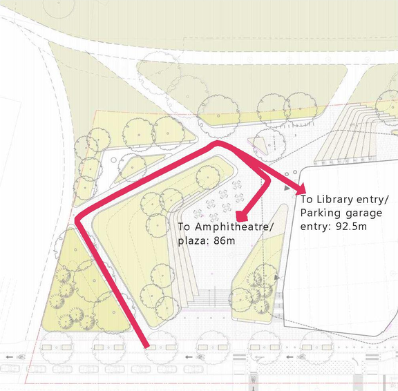 Construction site plan for project from page 20 of the file '2020-08-05 - Joint Design Review Panel - August 5 - Design Brief EN - D07-12-20-0077'