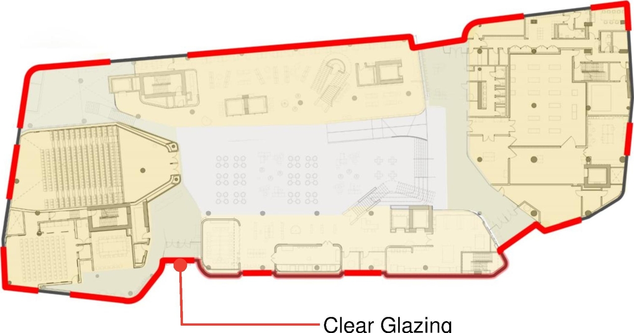 Floor plan for project from page 42 of the file '2020-08-05 - Joint Design Review Panel - August 5 - Design Brief EN - D07-12-20-0077'