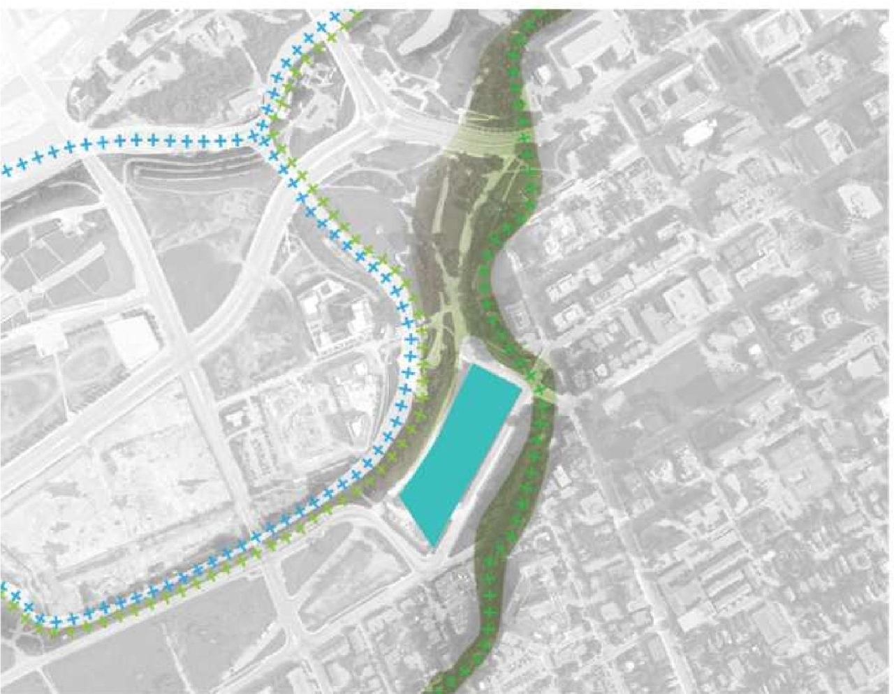 Construction site plan for project from page 24 of the file '2020-11-26 - 2nd submisision - Design Brief - D07-12-20-0077'