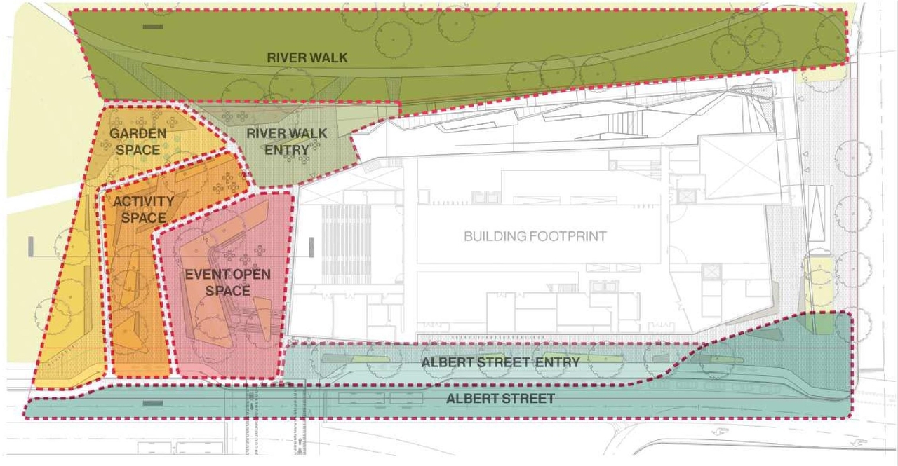 Construction site plan for project from page 37 of the file '2020-11-26 - 2nd submisision - Design Brief - D07-12-20-0077'