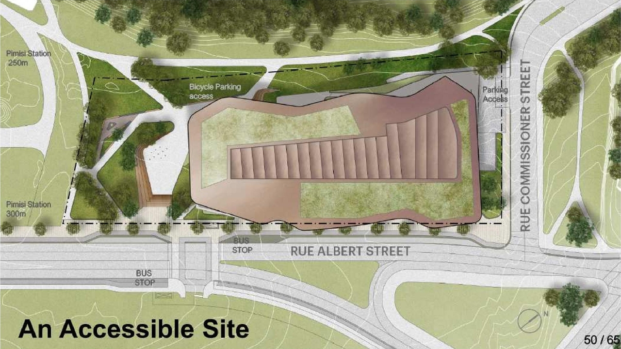 Construction site plan for project from page 49 of the file '2020-11-26 - 2nd submisision - Design Brief - D07-12-20-0077'