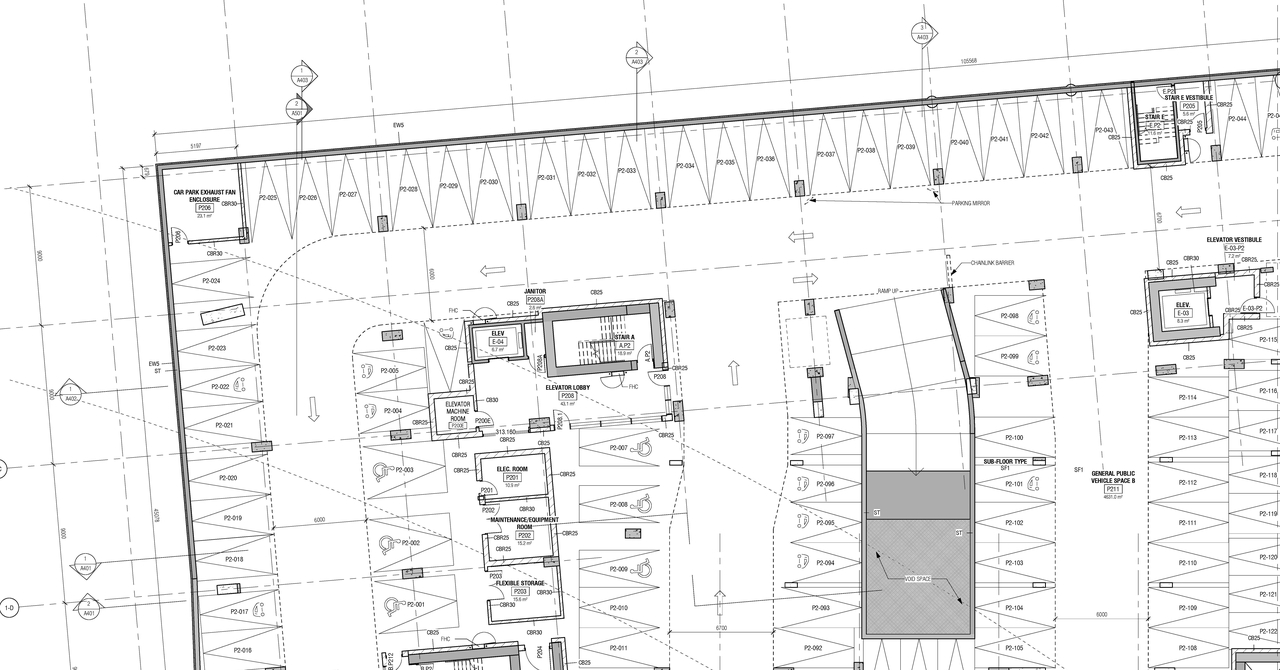 Construction site plan for project from page 1 of the file '2020-06-08 - Floor Plans and Elevations - D07-12-20-0077'