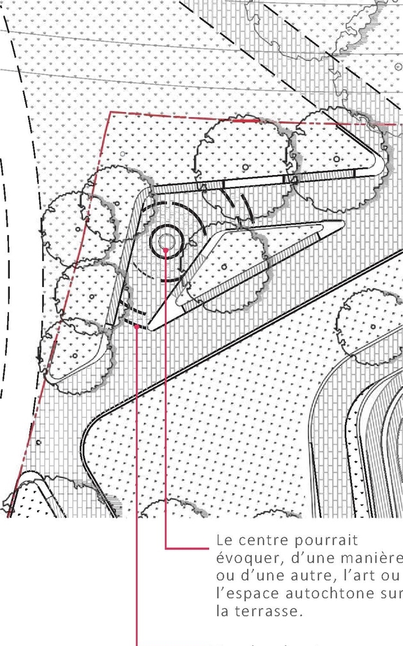 Construction site plan for project from page 26 of the file '2020-08-05 - Joint Design Review Panel - August 5 - Design Brief FR - D07-12-20-0077'
