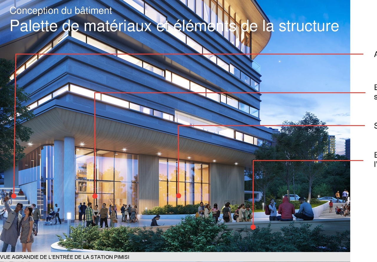 Rendering of building from page 39 of the file '2020-08-05 - Joint Design Review Panel - August 5 - Design Brief FR - D07-12-20-0077'