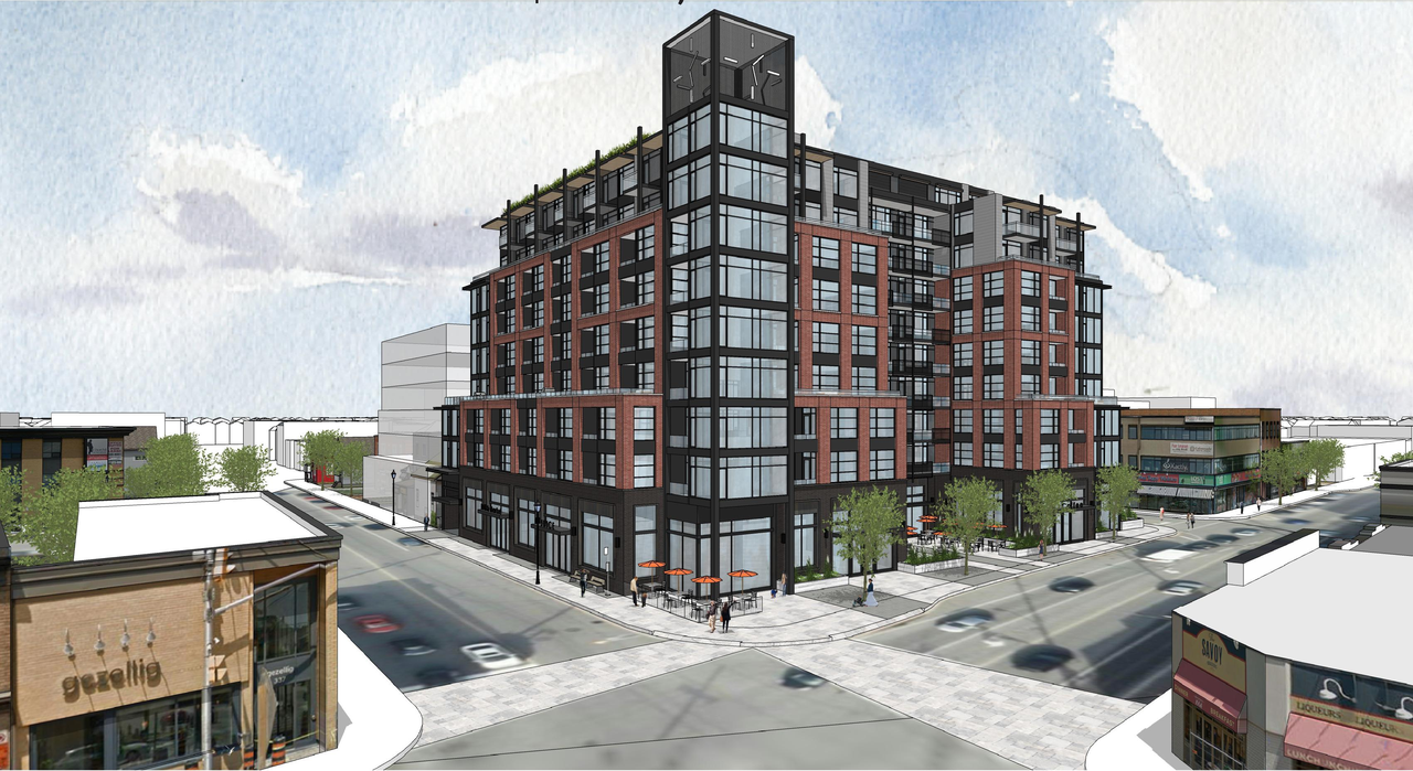 Rendering of building from page 1 of the file '2020-11-25 - Design Brief - Formal UDRP Dec. 4 - D07-12-20-0081'