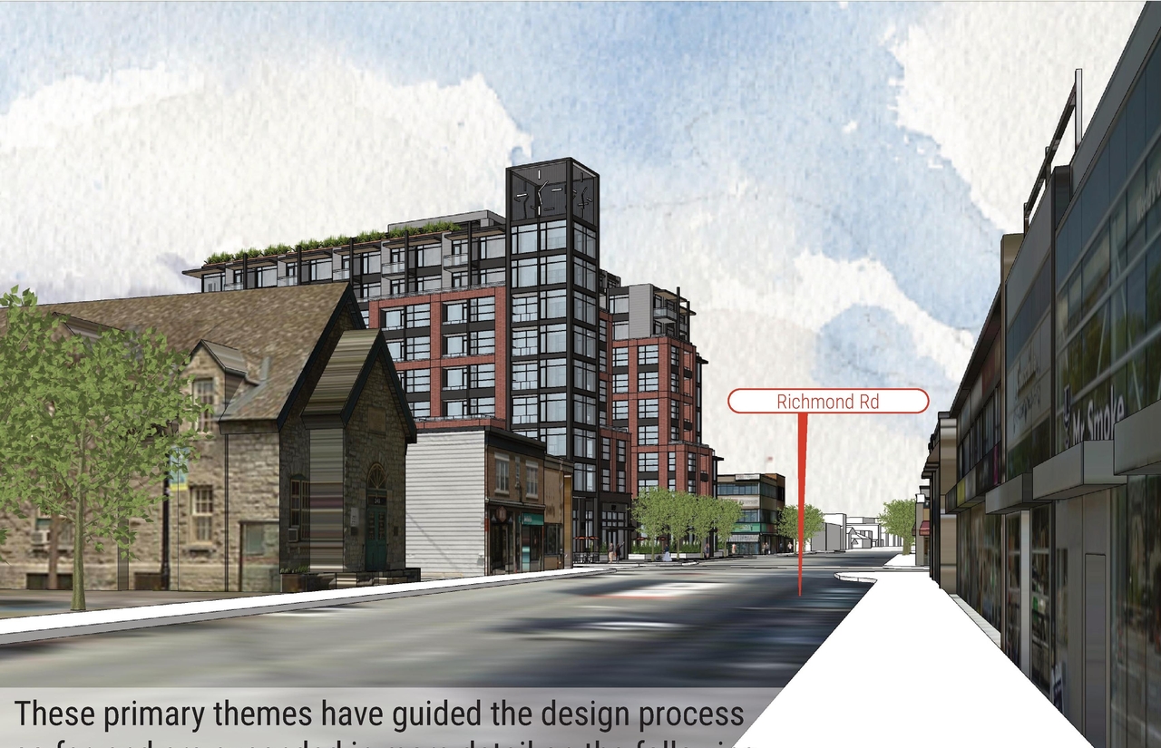 Rendering of building from page 11 of the file '2020-11-25 - Design Brief - Formal UDRP Dec. 4 - D07-12-20-0081'