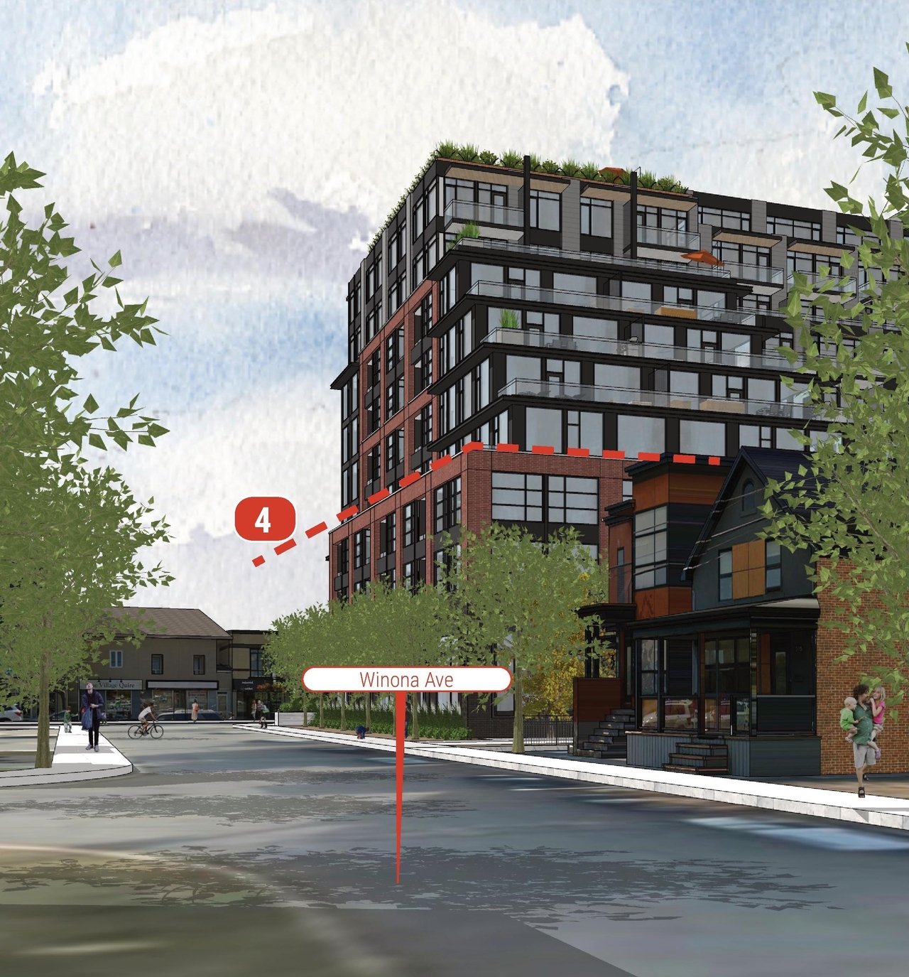 Rendering of building from page 15 of the file '2020-11-25 - Design Brief - Formal UDRP Dec. 4 - D07-12-20-0081'