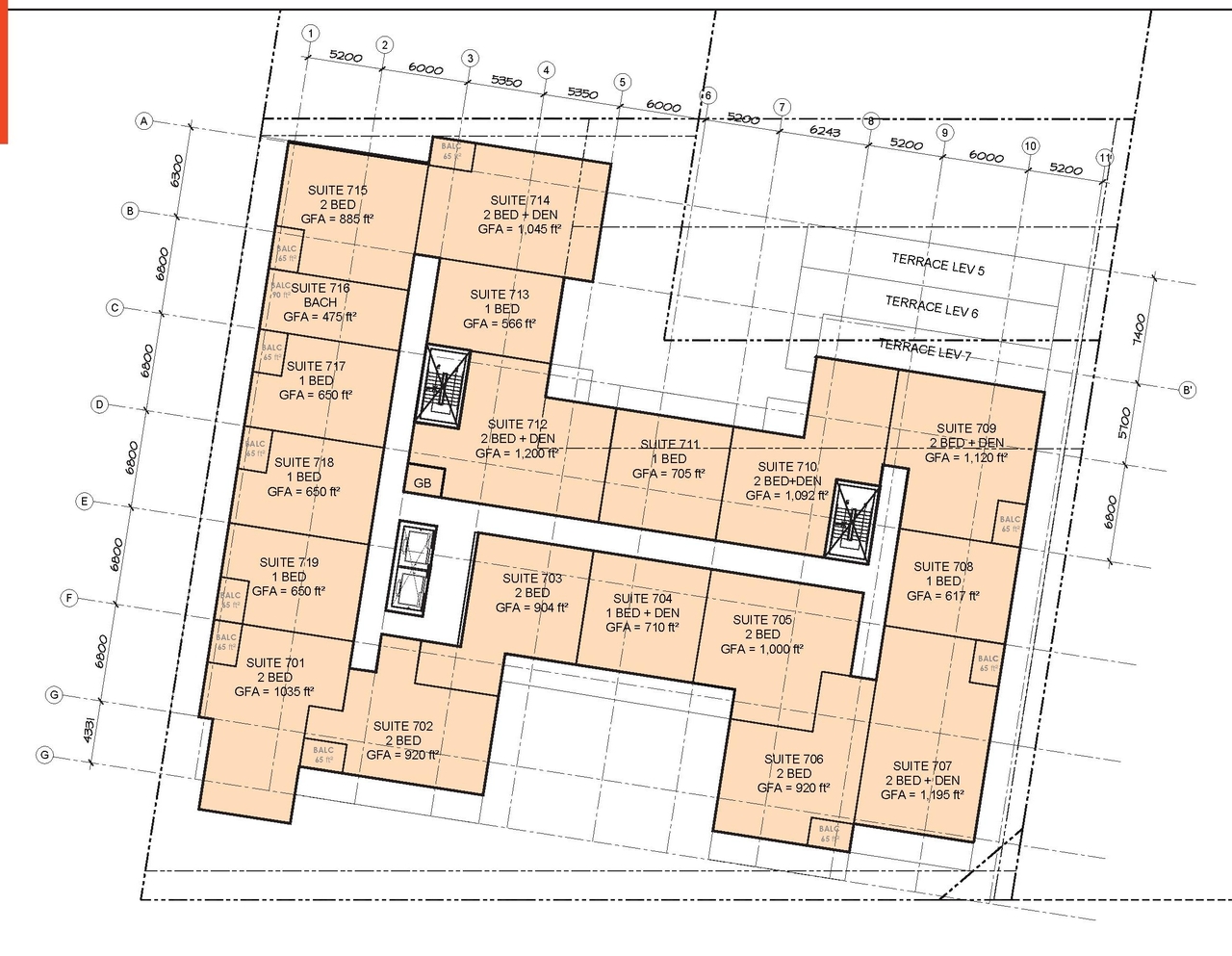 Floor plan for project from page 30 of the file '2020-11-25 - Design Brief - Formal UDRP Dec. 4 - D07-12-20-0081'