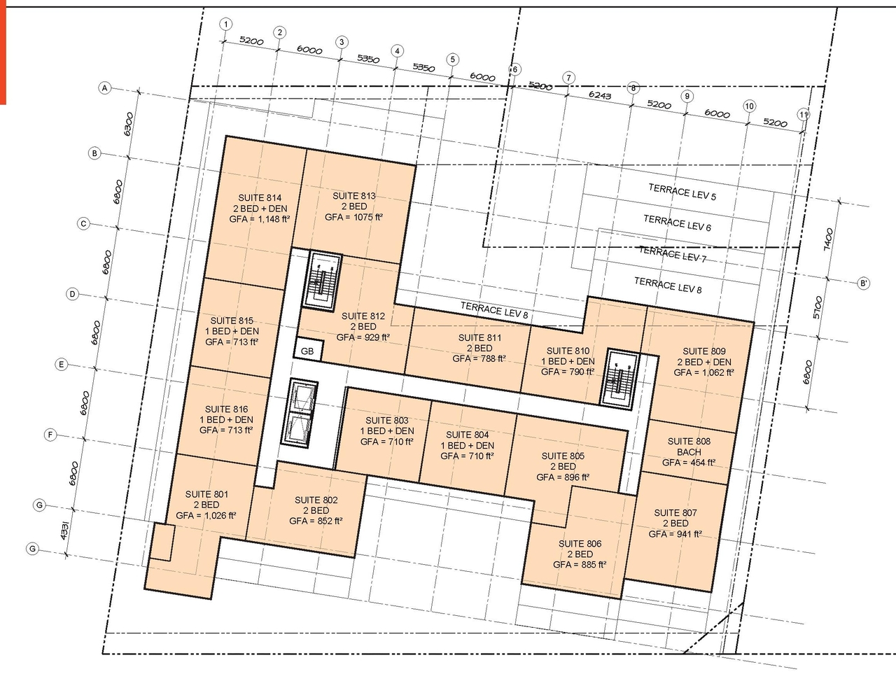 Floor plan for project from page 31 of the file '2020-11-25 - Design Brief - Formal UDRP Dec. 4 - D07-12-20-0081'