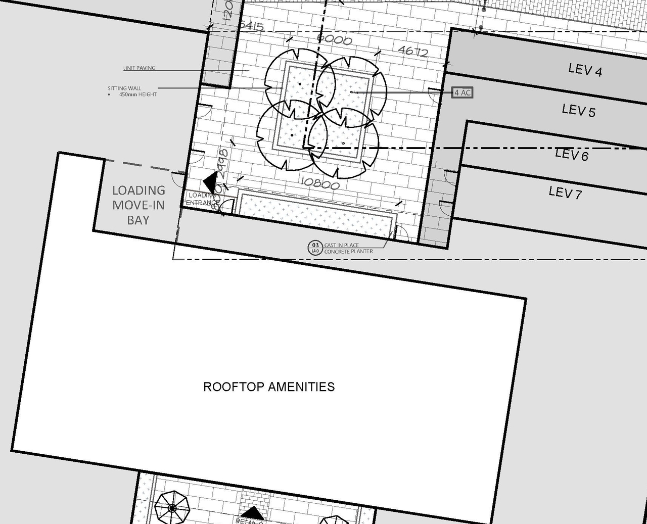 Construction site plan for project from page 1 of the file '2021-01-21 - Floor Plans - D07-12-20-0081'