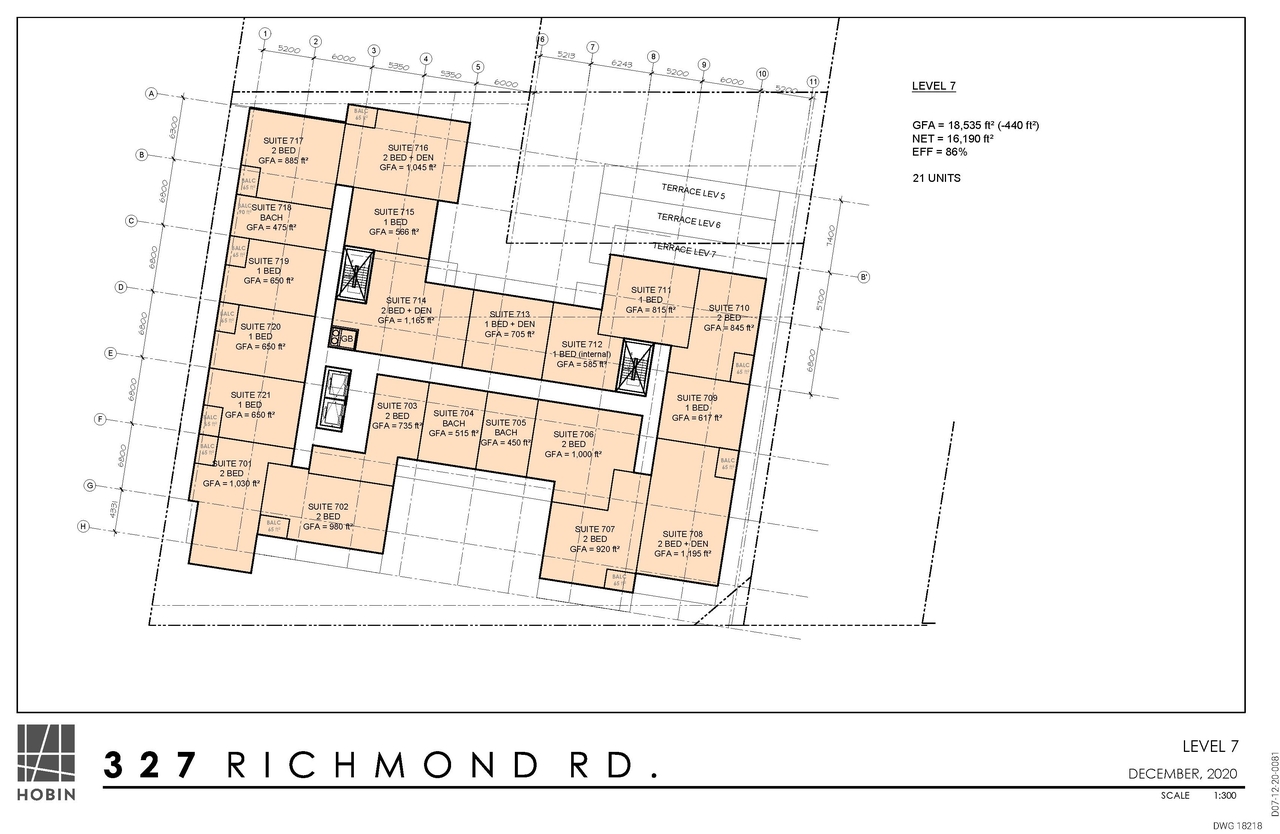 Floor plan for project from page 10 of the file '2021-01-21 - Floor Plans - D07-12-20-0081'