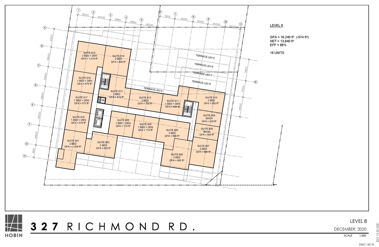Construction site plan for project from page 11 of the file '2021-01-21 - Floor Plans - D07-12-20-0081'