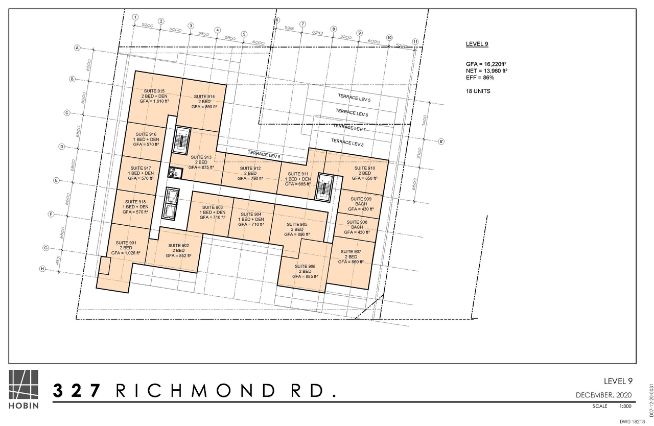 Construction site plan for project from page 12 of the file '2021-01-21 - Floor Plans - D07-12-20-0081'