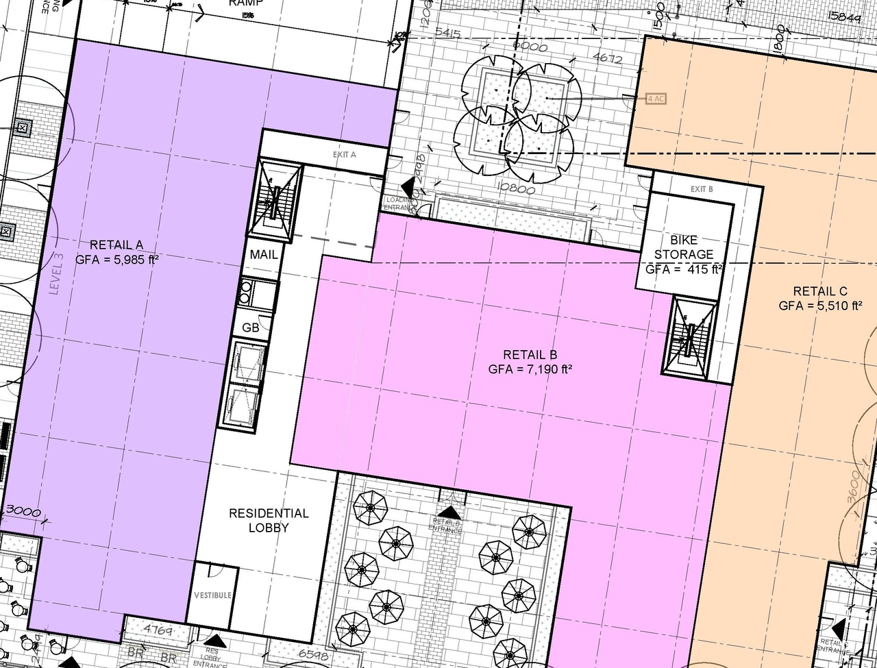 Construction site plan for project from page 4 of the file '2021-01-21 - Floor Plans - D07-12-20-0081'