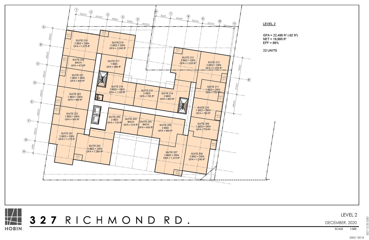 Floor plan for project from page 5 of the file '2021-01-21 - Floor Plans - D07-12-20-0081'