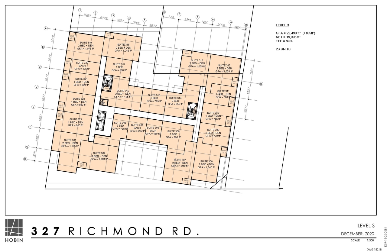 Floor plan for project from page 6 of the file '2021-01-21 - Floor Plans - D07-12-20-0081'
