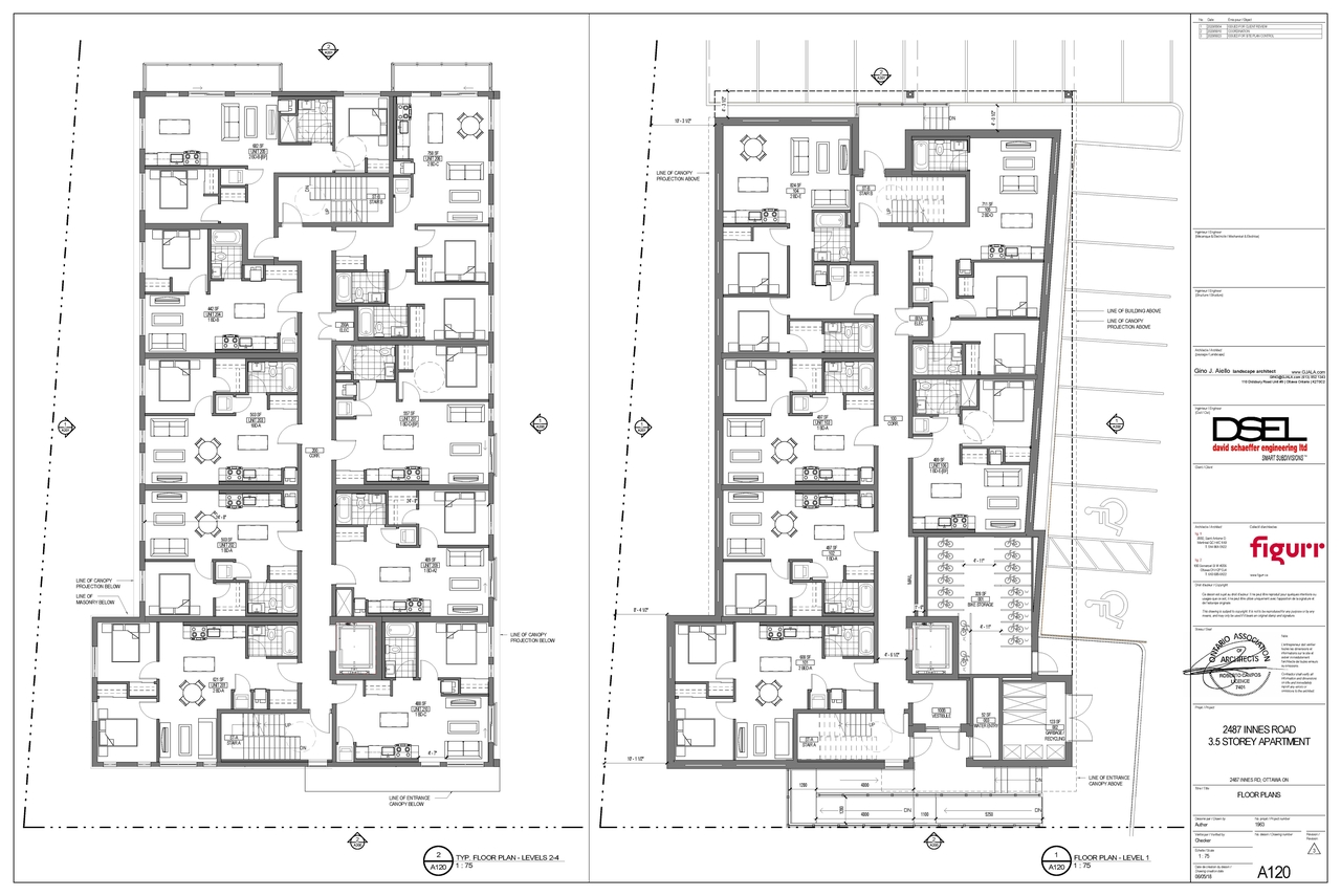 Floor plan for project from page 1 of the file '2020-06-24 - Floor Plans and Elevations - D07-12-20-0085'
