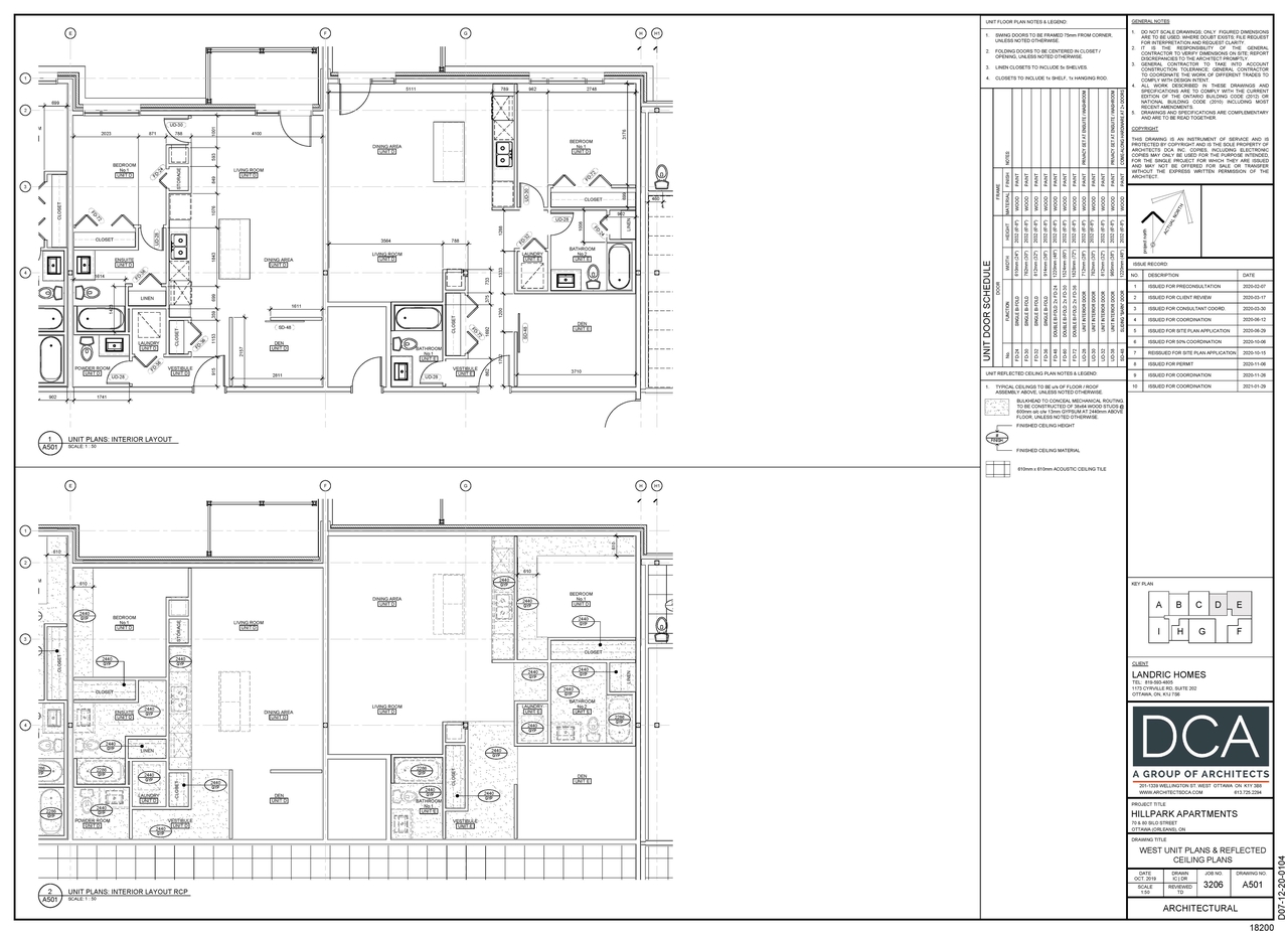 Floor plan for project from page 2 of the file '2021-02-23 - Unit Floor Plans - D07-12-20-0104'