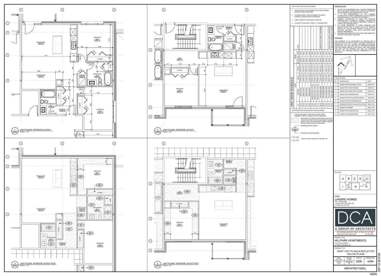 Floor plan for project from page 5 of the file '2021-02-23 - Unit Floor Plans - D07-12-20-0104'