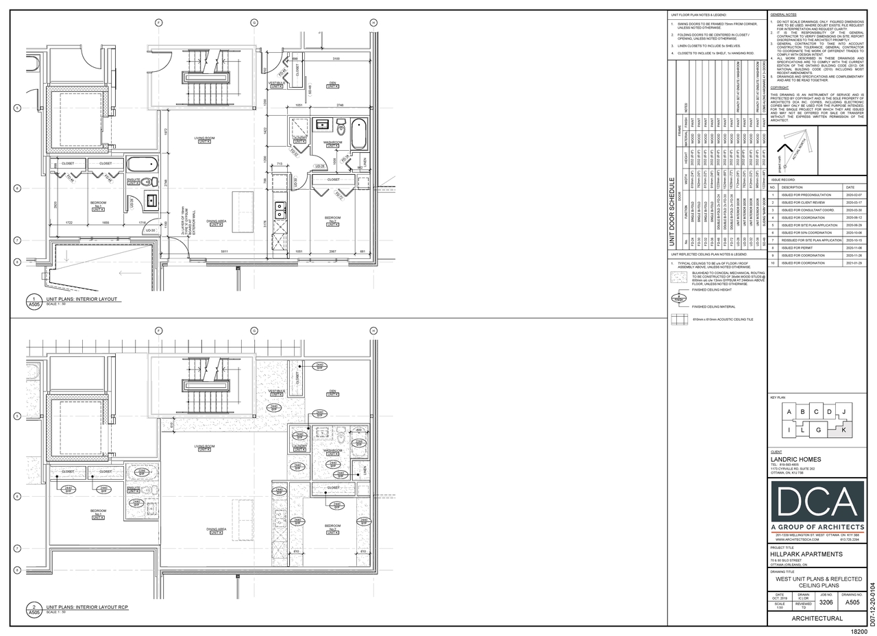Floor plan for project from page 6 of the file '2021-02-23 - Unit Floor Plans - D07-12-20-0104'