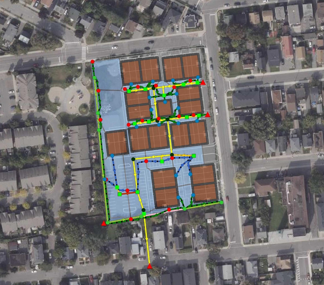 Construction site plan for project from page 67 of the file '2026-03-17 - Servicing Design Brief - D07-12-20-0118'