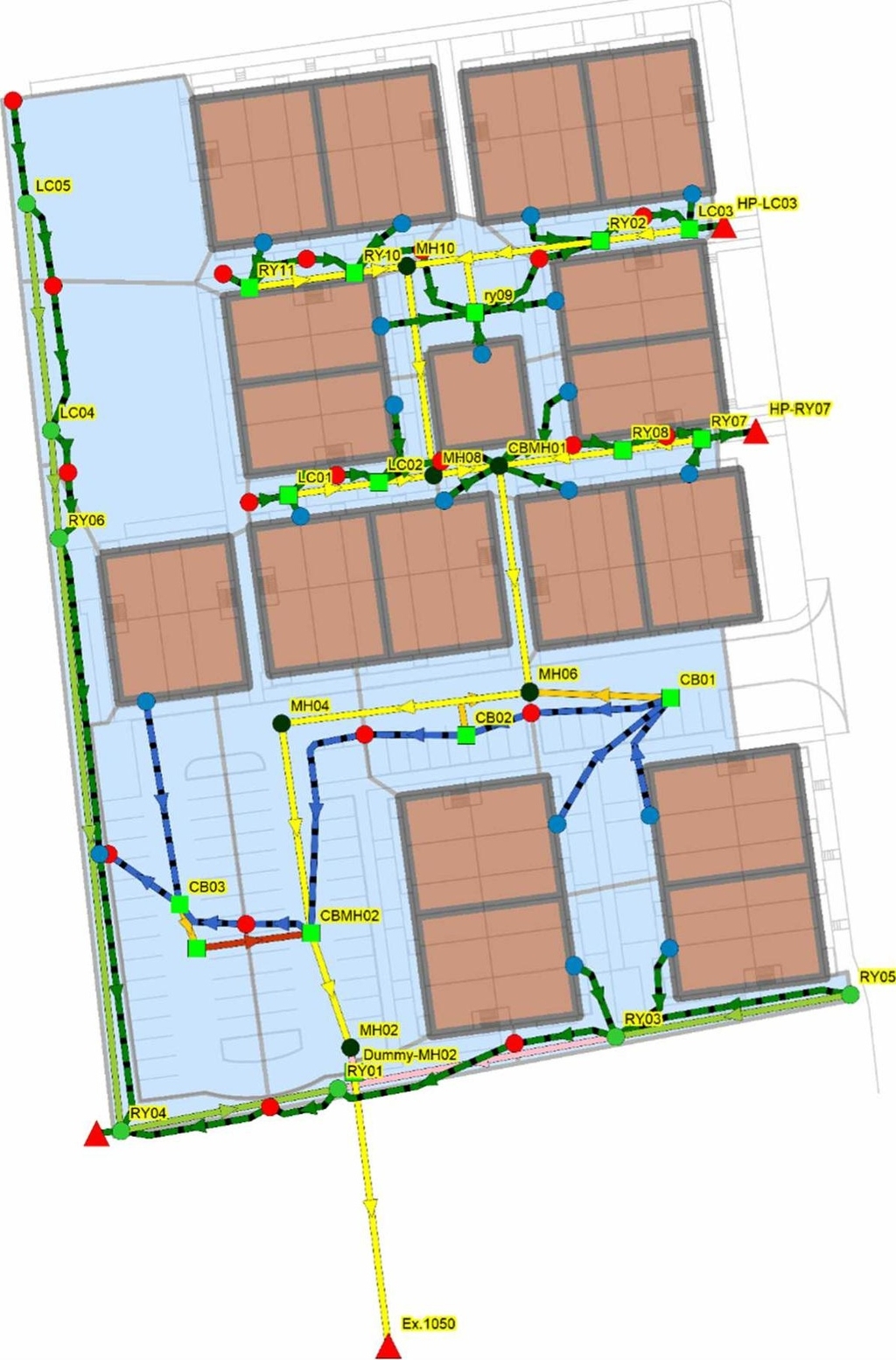 Construction site plan for project from page 69 of the file '2026-03-17 - Servicing Design Brief - D07-12-20-0118'