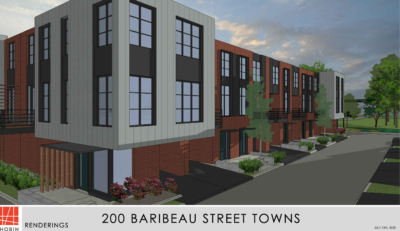 Rendering of building from page 2 of the file '2020-09-04 - Aerial View South Plans - D07-12-20-0118'