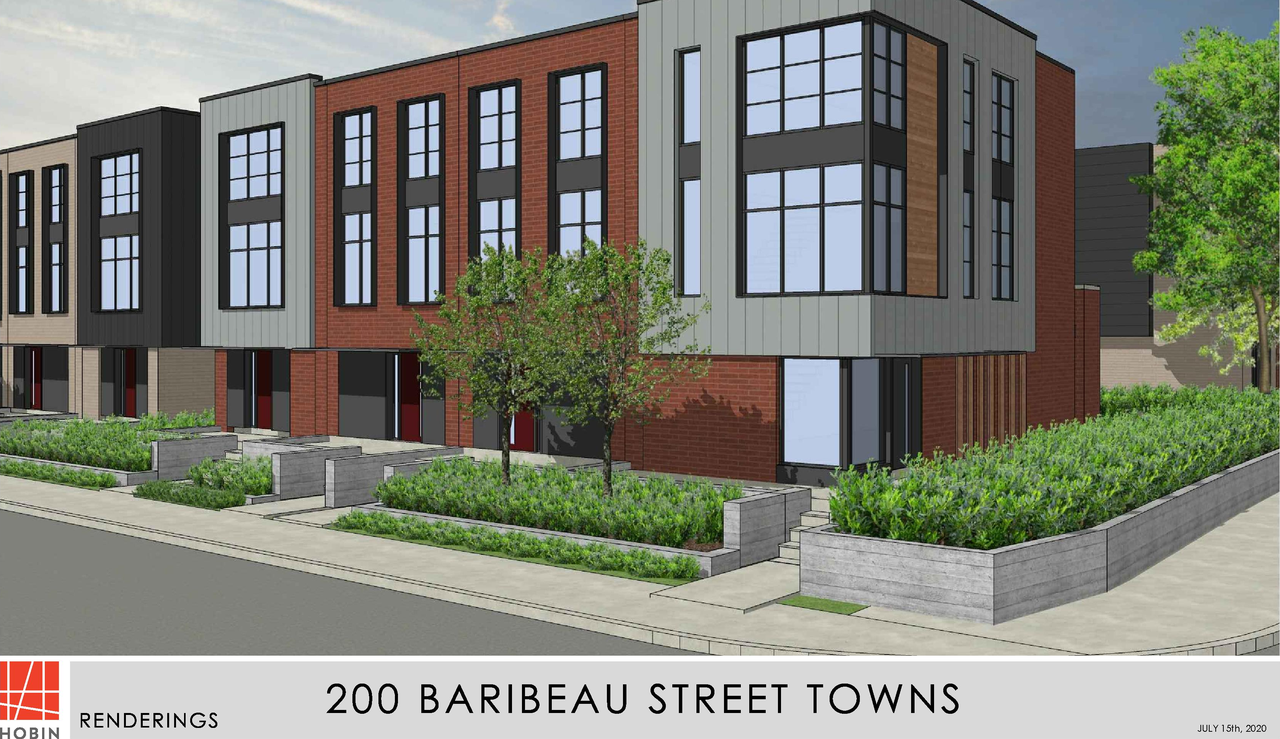 Rendering of building from page 6 of the file '2020-09-04 - Aerial View South Plans - D07-12-20-0118'