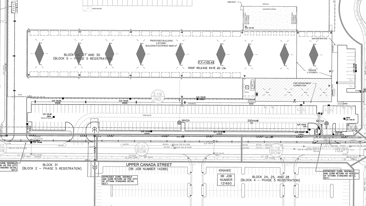 Construction site plan for project from page 33 of the file '2023-06-23 Design Brief D07-12-20-0125'
