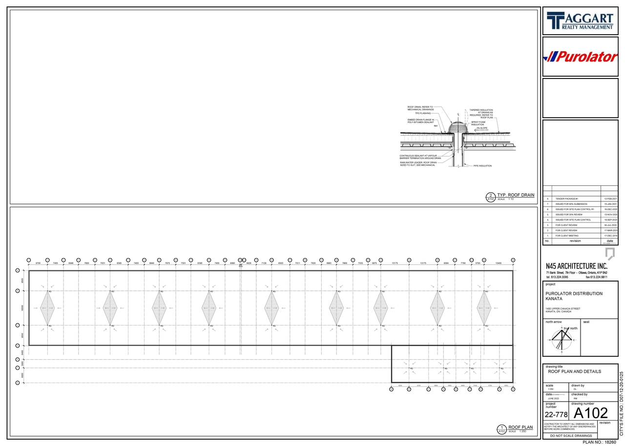 Construction site plan for project from page 43 of the file '2023-06-23 Design Brief D07-12-20-0125'