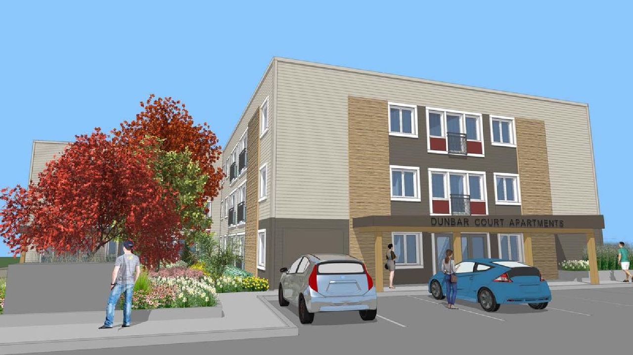 Rendering of building from page 3 of the file '2020-10-23 - Perspectives - D07-12-20-0139'
