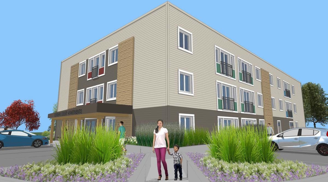 Rendering of building from page 4 of the file '2020-10-23 - Perspectives - D07-12-20-0139'