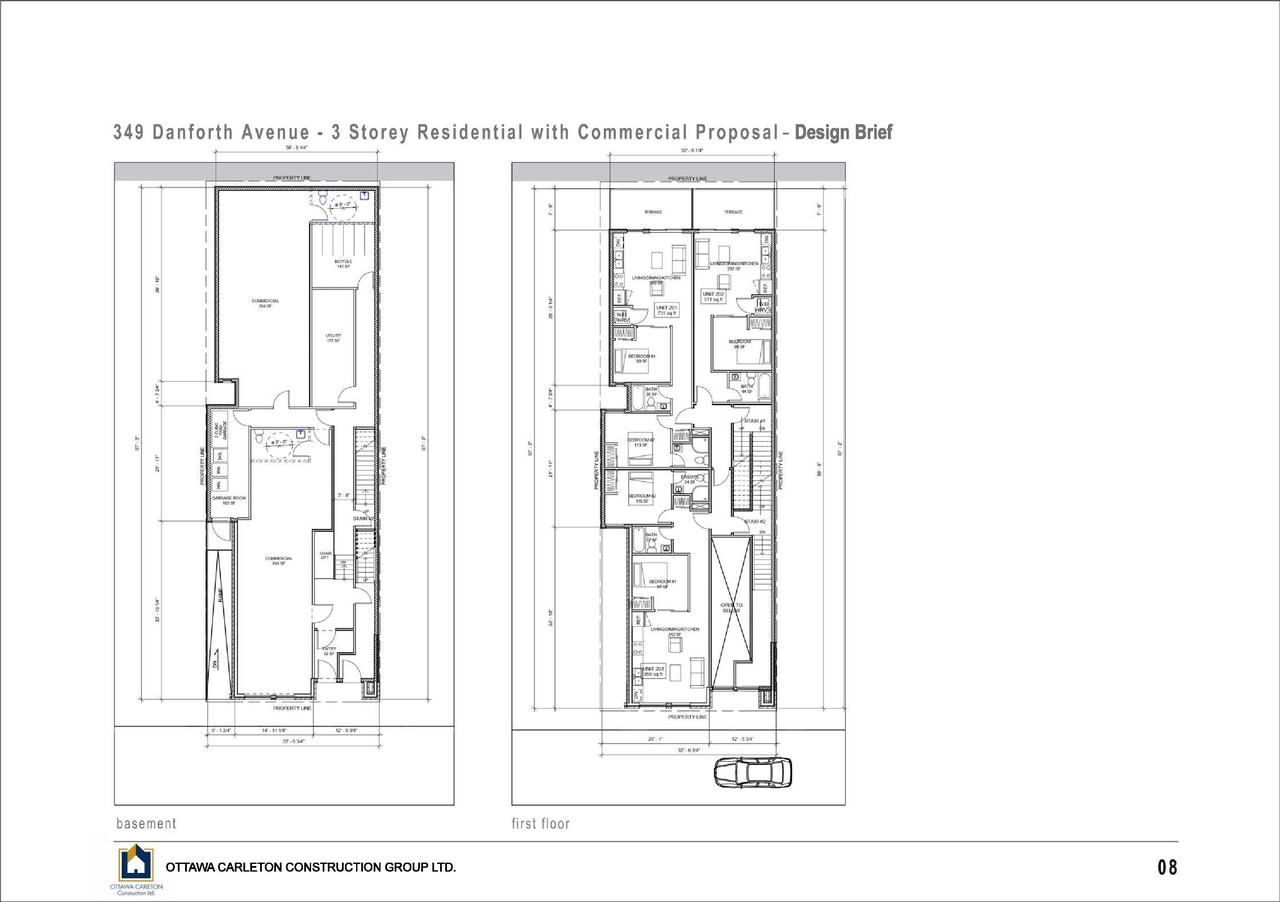 Floor plan for project from page 8 of the file '2021-03-18 - Design Brief - D07-12-20-0140'