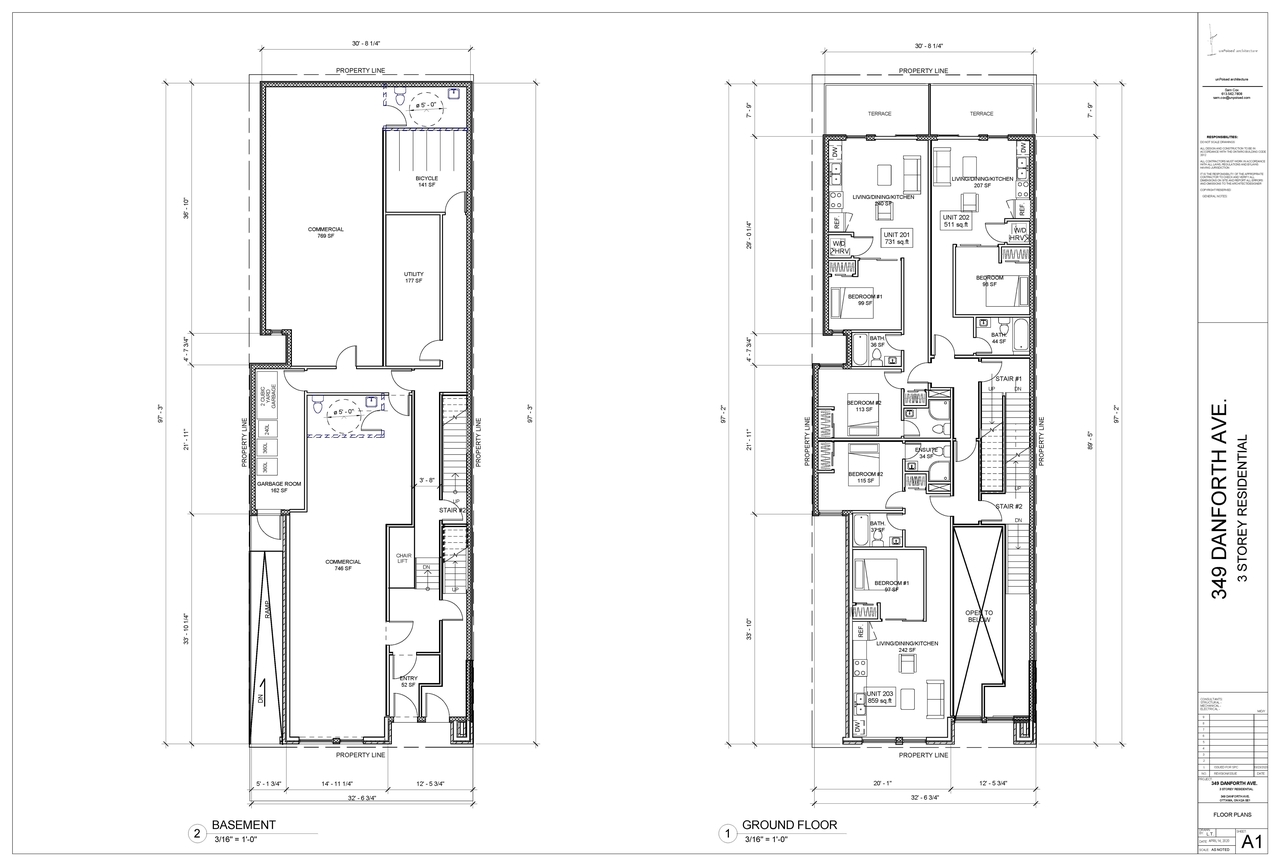 Floor plan for project from page 1 of the file '2021-03-18 - Floor Plans and Elevations - D07-12-20-0140'
