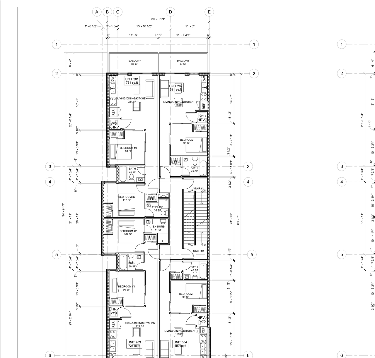 Floor plan for project from page 2 of the file '2021-09-09 - Floor Plans and Elevations - D07-12-20-0140'