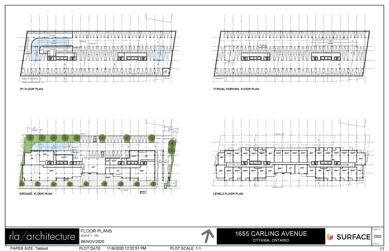 Floor plan for project from page 11 of the file 'December 2020 - Urban Design Review Package - D07-12-20-0146'