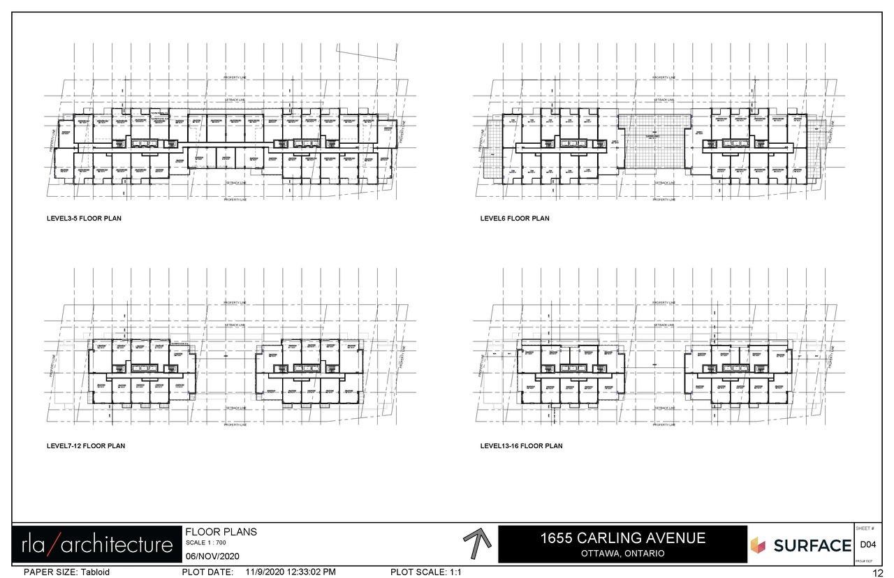 Floor plan for project from page 12 of the file 'December 2020 - Urban Design Review Package - D07-12-20-0146'
