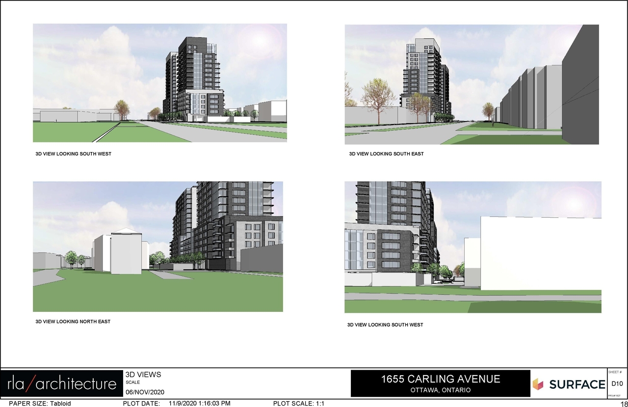 Rendering of building from page 18 of the file 'December 2020 - Urban Design Review Package - D07-12-20-0146'