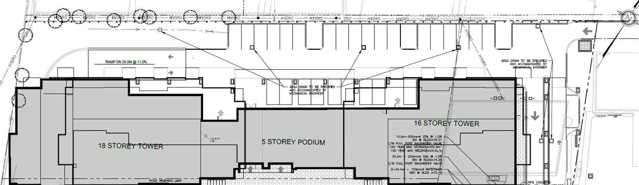 Construction site plan for project from page 24 of the file 'December 2020 - Urban Design Review Package - D07-12-20-0146'