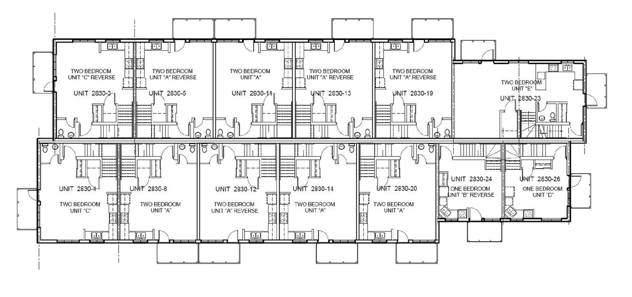 Floor plan for project from page 11 of the file '2020-11-23 - Addendum 2 to Planning Rationale Design Brief - D07-12-20-0163'