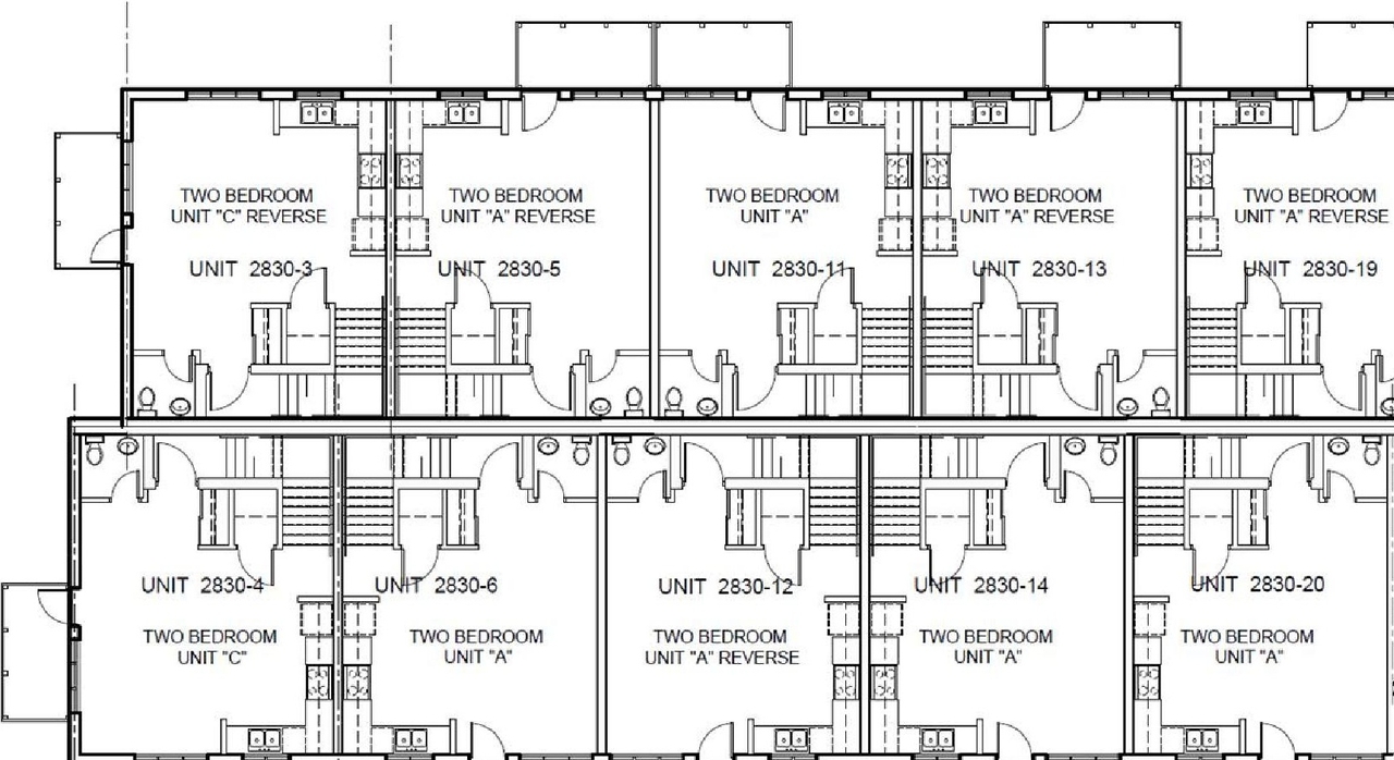 Floor plan for project from page 11 of the file '2020-11-23 - Addendum 2 to Planning Rationale Design Brief - D07-12-20-0163'